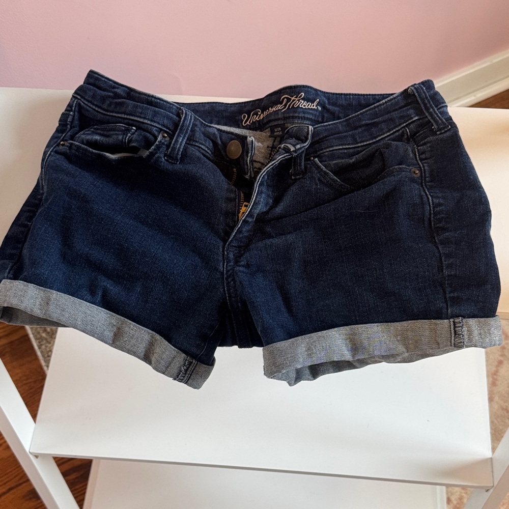 Universal Thread Women's Dark Blue Jean Shorts